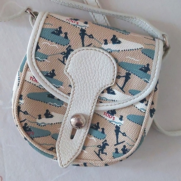 Mini Tod's canvas crossbody bag - Picture 2 of 14